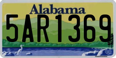 AL license plate 5AR1369