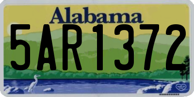 AL license plate 5AR1372
