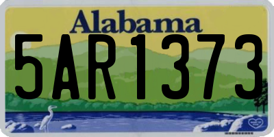 AL license plate 5AR1373