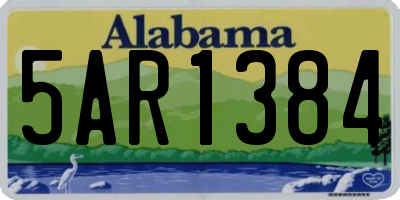 AL license plate 5AR1384