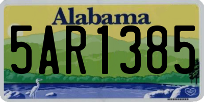 AL license plate 5AR1385