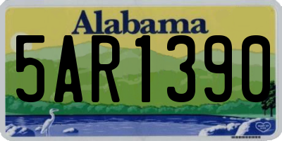 AL license plate 5AR1390