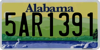 AL license plate 5AR1391
