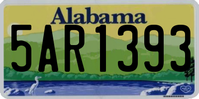 AL license plate 5AR1393