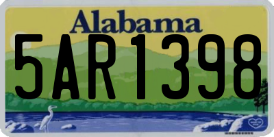 AL license plate 5AR1398