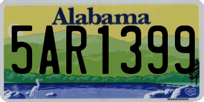 AL license plate 5AR1399
