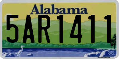 AL license plate 5AR1411