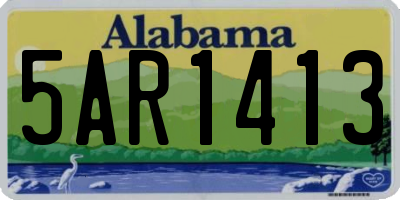 AL license plate 5AR1413