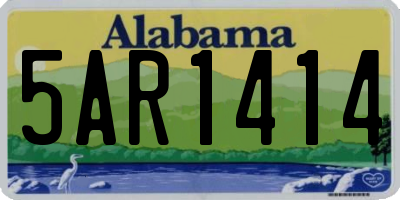 AL license plate 5AR1414