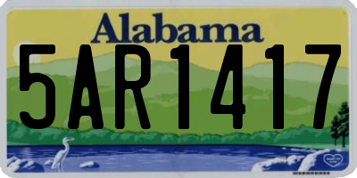 AL license plate 5AR1417