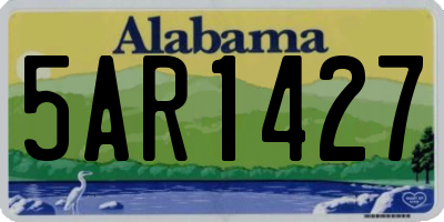 AL license plate 5AR1427