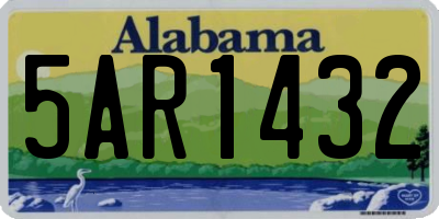 AL license plate 5AR1432
