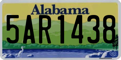 AL license plate 5AR1438