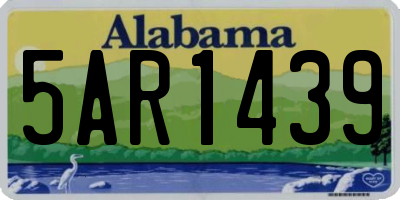 AL license plate 5AR1439