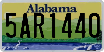 AL license plate 5AR1440