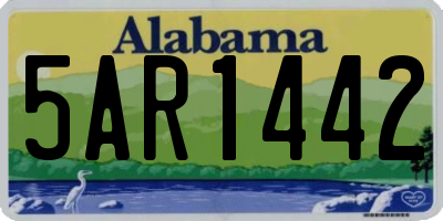 AL license plate 5AR1442
