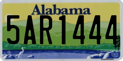 AL license plate 5AR1444