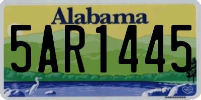 AL license plate 5AR1445