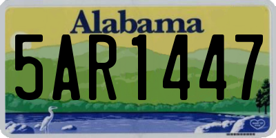 AL license plate 5AR1447