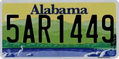 AL license plate 5AR1449