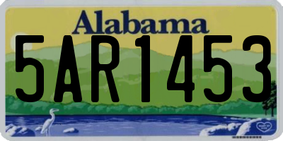 AL license plate 5AR1453