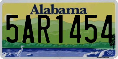 AL license plate 5AR1454