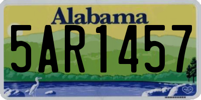 AL license plate 5AR1457