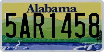 AL license plate 5AR1458