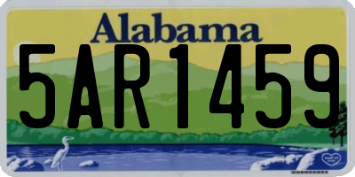 AL license plate 5AR1459