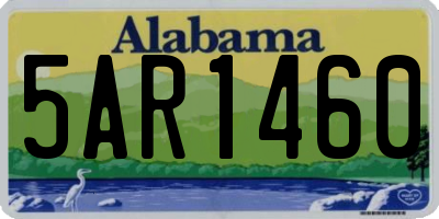 AL license plate 5AR1460