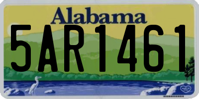 AL license plate 5AR1461