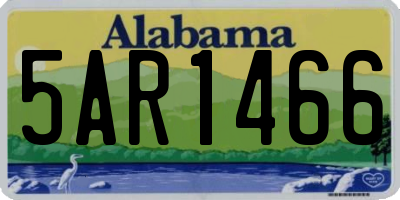 AL license plate 5AR1466