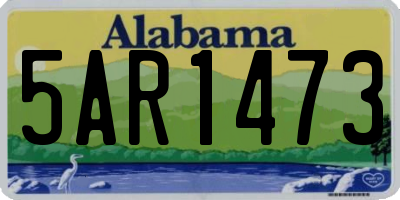AL license plate 5AR1473