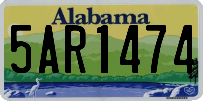 AL license plate 5AR1474