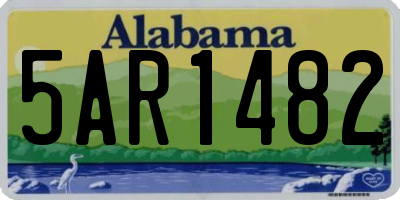 AL license plate 5AR1482
