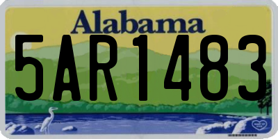 AL license plate 5AR1483