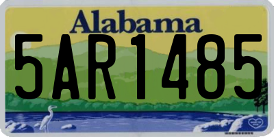 AL license plate 5AR1485