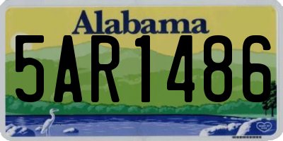 AL license plate 5AR1486
