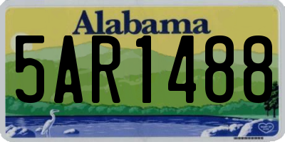 AL license plate 5AR1488