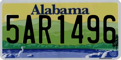 AL license plate 5AR1496