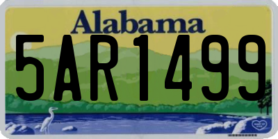 AL license plate 5AR1499