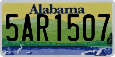 AL license plate 5AR1507