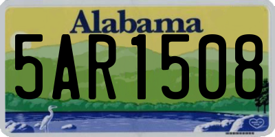 AL license plate 5AR1508