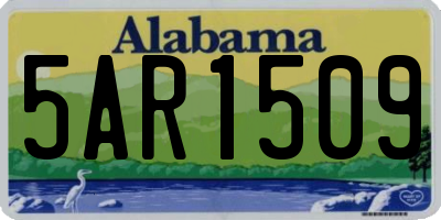 AL license plate 5AR1509