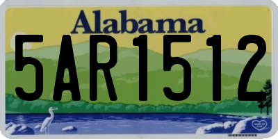 AL license plate 5AR1512