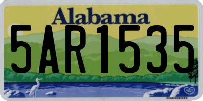 AL license plate 5AR1535