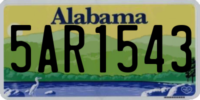 AL license plate 5AR1543