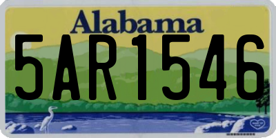 AL license plate 5AR1546