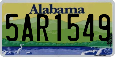 AL license plate 5AR1549