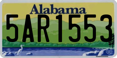 AL license plate 5AR1553